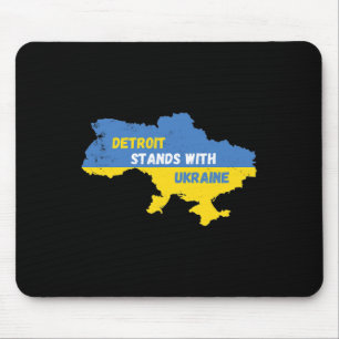 Tapis De Souris Détroit Michigan se tient aux côtés de l'Ukraine 