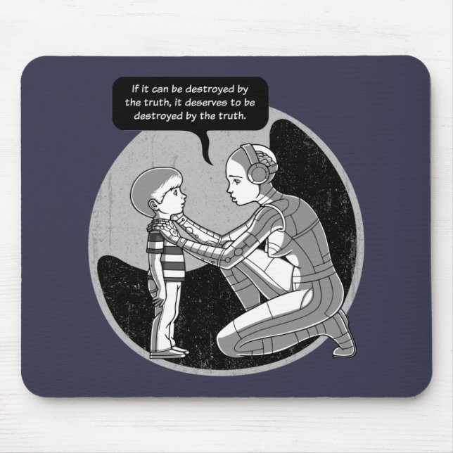 Tapis De Souris Détruit Par La Vérité (Devant)