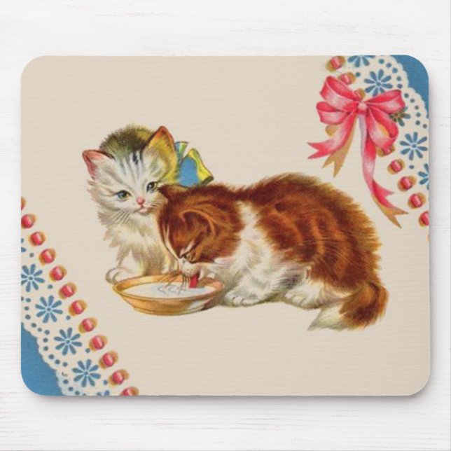 Tapis De Souris deux adorables chatons (Devant)