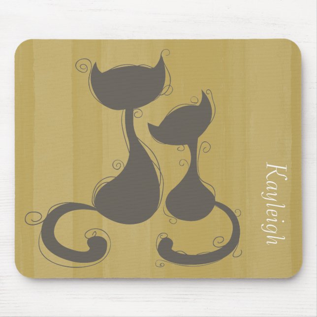 Tapis De Souris Deux chats (Devant)