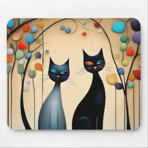 Tapis De Souris Deux chats charmants
