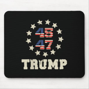 Tapis De Souris (deux côtés) Trump 2025 Qr 45_47 Dancin drôle de T