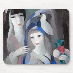 Tapis De Souris Deux dame et une colombe, Marie Laurencin