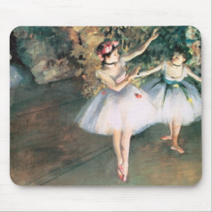 Tapis De Souris Deux danseurs sur scène par Edgar Degas, Art Vinta