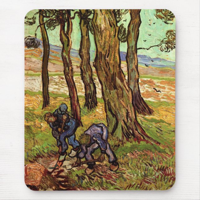 Tapis De Souris Deux Diggers parmi les arbres (Devant)