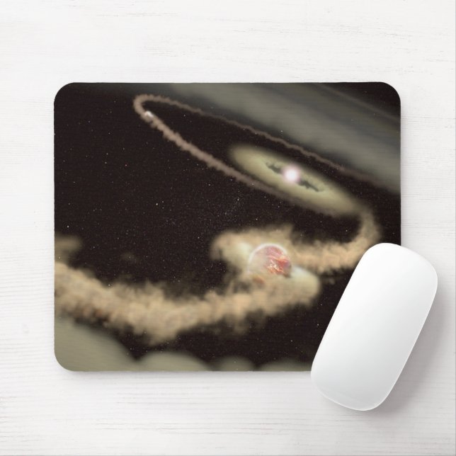 Tapis De Souris Deux Exoplanètes Géantes De Gaz Orbitant Une Jeune (Avec souris)