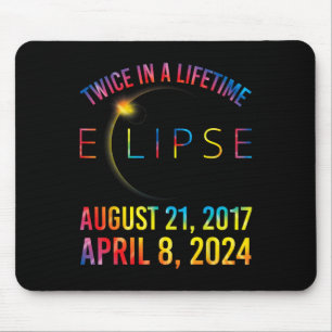 Tapis De Souris Deux Fois Dans Une Chemise Solaire Éclipse 2024 Cr