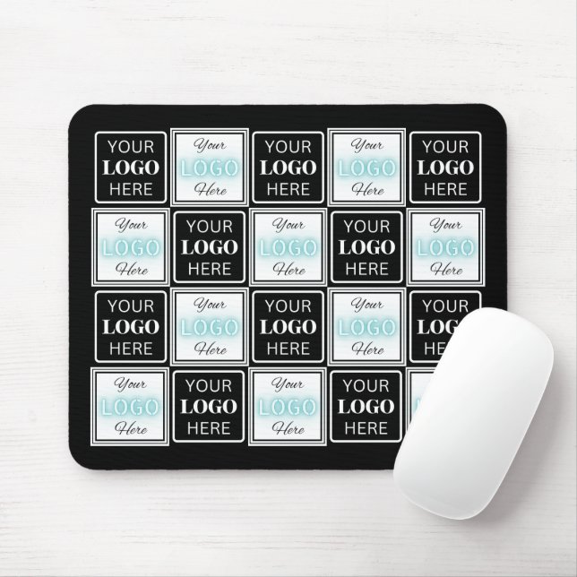 Tapis De Souris Deux logos événement simple fond blanc (Avec souris)