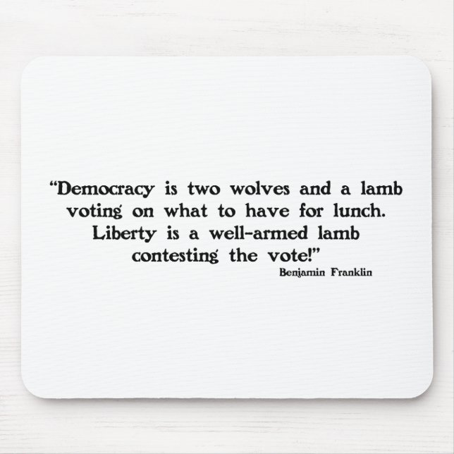 Tapis De Souris Deux loups et un agneau (Devant)