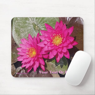 Tapis De Souris Deux Lys D'Eau Rose