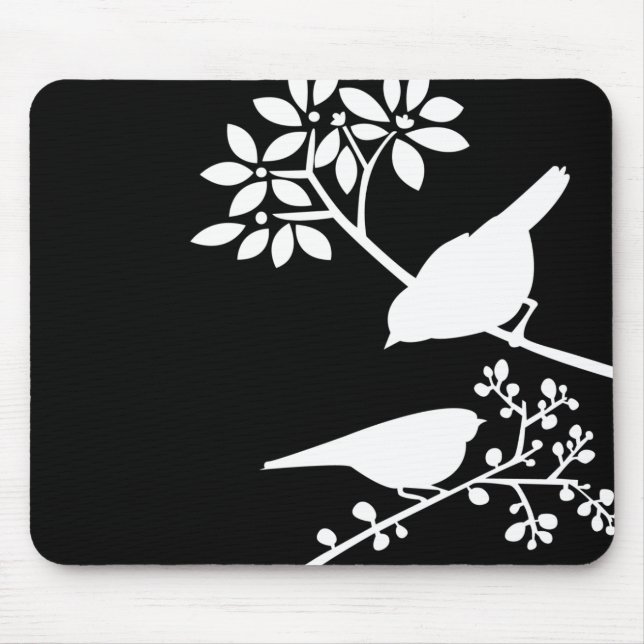 Tapis De Souris Deux oiseaux Mousepad (Devant)