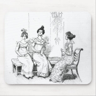 Tapis De Souris Deux ou trois jeunes dames offensées