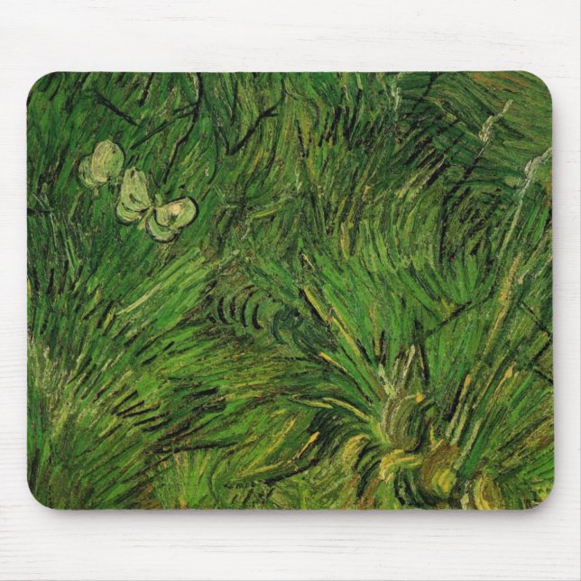 Tapis De Souris Deux papillons blancs par Vincent van Gogh (Devant)