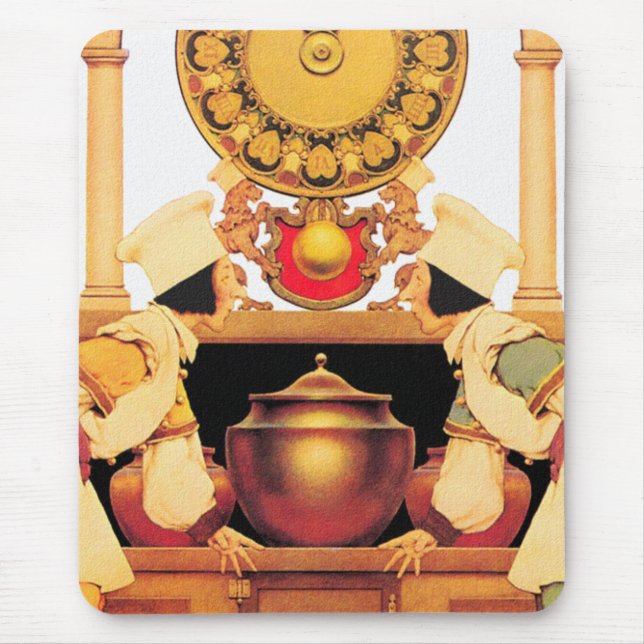 Tapis De Souris Deux pâtisseries - par Maxfield Parrish (Devant)