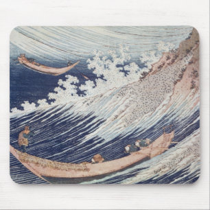 Tapis De Souris Deux petits bateaux de pêche sur la mer