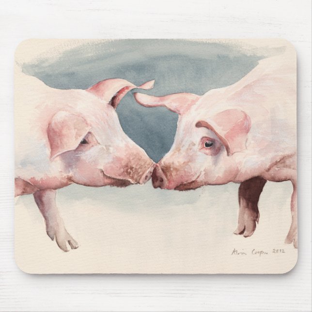 Tapis De Souris Deux peu de Piggies 2012 (Devant)