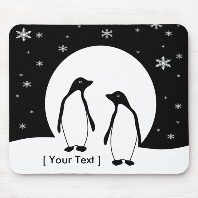 Tapis De Souris Deux pingouins Mousepad (Devant)