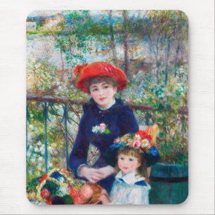 Tapis De Souris Deux Soeurs - Renoir Impressionniste Peinture 1881
