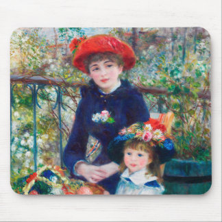 Tapis De Souris Deux Soeurs - Renoir Impressionniste Peinture 1881