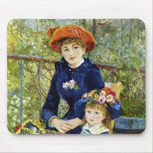 Tapis De Souris Deux Sœurs (Sur la Terrasse) de Pierre Renoir