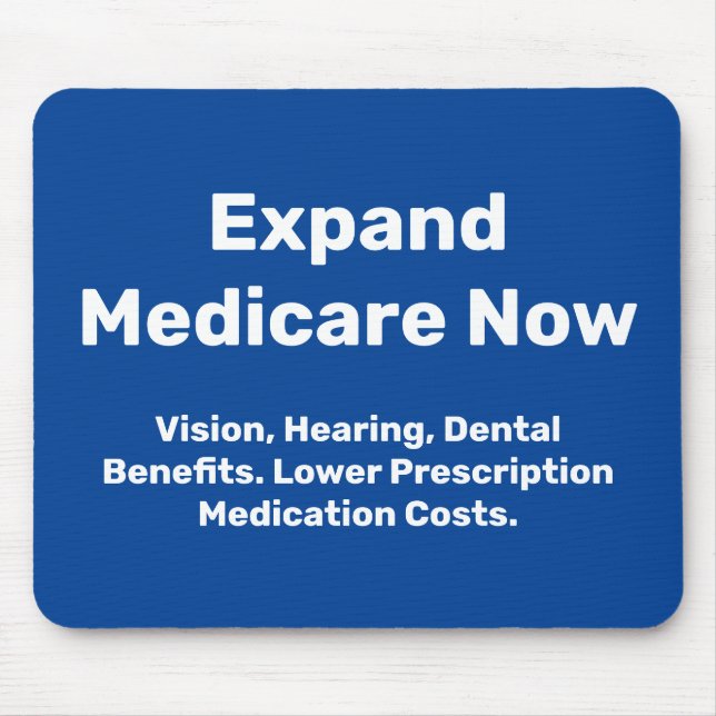 Tapis De Souris Développer Medicare maintenant (Devant)