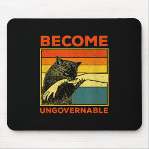 Tapis De Souris Devenir ingouvernable - Black Cat Mâle de morsure 