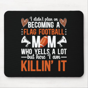 Tapis De Souris Devenir Un Drapeau Football Maman D'Un Drapeau Foo