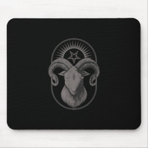 Tapis De Souris Devil goat pentagram Baphomet Satan Occult Satan