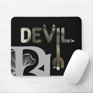 Tapis de souris DEVIL Trend Art abstrait Noir Blan
