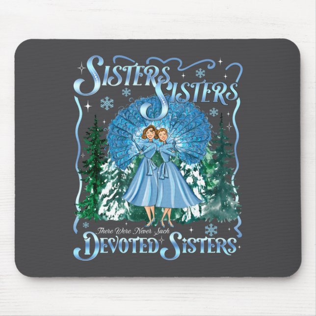 Tapis De Souris Devoted Sisters Merry Christmas White Xmas Pajamas (Devant)
