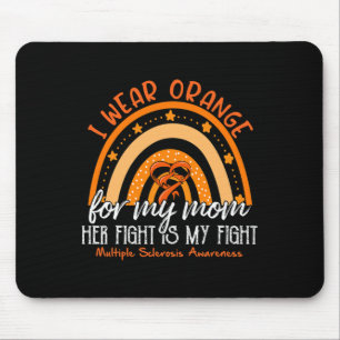 Tapis De Souris Dh Je Porte Orange Pour Ma Mère Sclérose Multiples