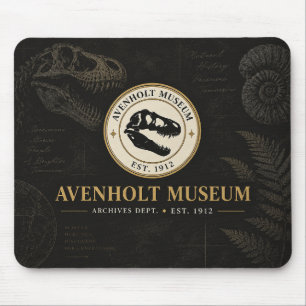 Tapis de souris d'histoire naturelle du Musée Aven
