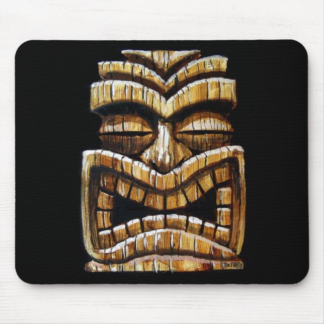 Tapis de souris d'homme de Tiki par TikiTrey (Devant)