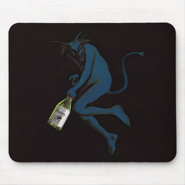 Tapis De Souris Diable à boire - Mousepad (Devant)