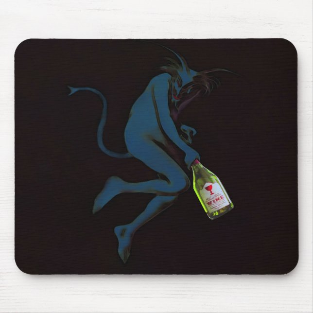 Tapis De Souris Diable à boire ~ Mousepads (Devant)