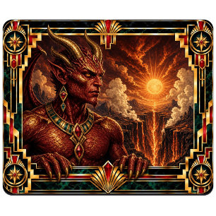 Tapis De Souris Diable, Art Déco Mythique