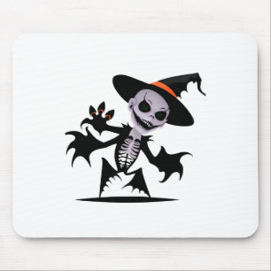 Tapis De Souris Diable fantôme dans Sticker Halloween