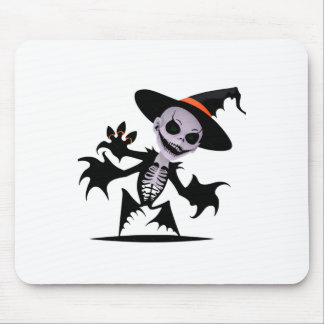 Tapis De Souris Diable fantôme dans Sticker Halloween