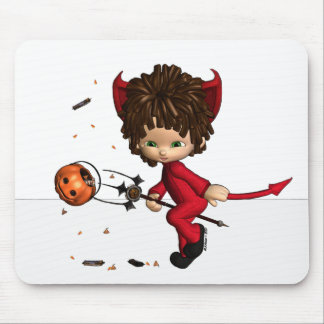 Tapis De Souris diable Halloween Mousepad de lil