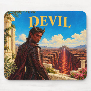 Tapis De Souris Diable, Monstre de Fantaisie Gothique