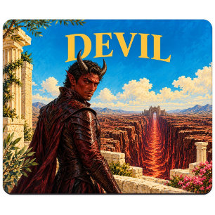 Tapis De Souris Diable, Monstre de Fantaisie Gothique
