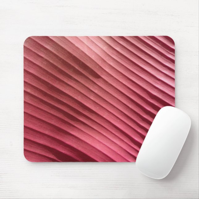 Tapis De Souris Diagonale rouge feuille (Avec souris)