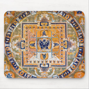 Tapis De Souris Diagramme cosmique Mandala pour la méditation