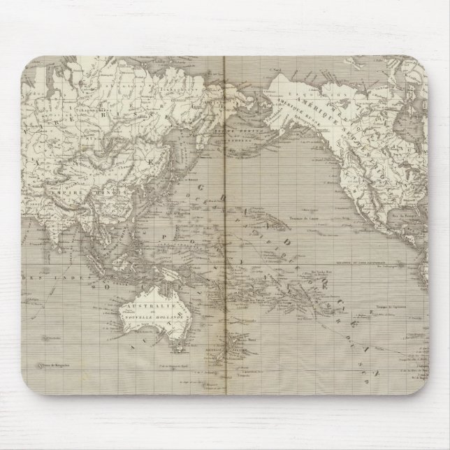 Tapis De Souris Diagramme de planisphère du système solaire (Devant)