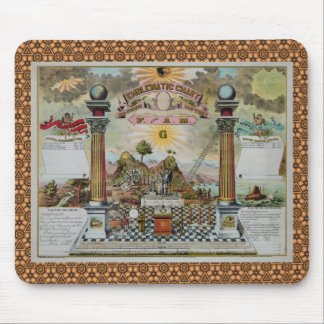 Tapis De Souris Diagramme maçonnique (avec la frontière douanière)