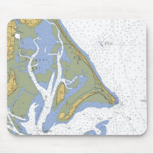 Tapis De Souris Diagramme nautique Mousepad de port de Duxbury mA
