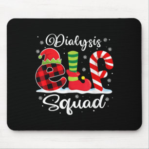 Tapis De Souris Dialyse Elf Squad Noël Dialyse Nurse Matchi