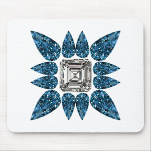 Tapis De Souris Diamant bleu