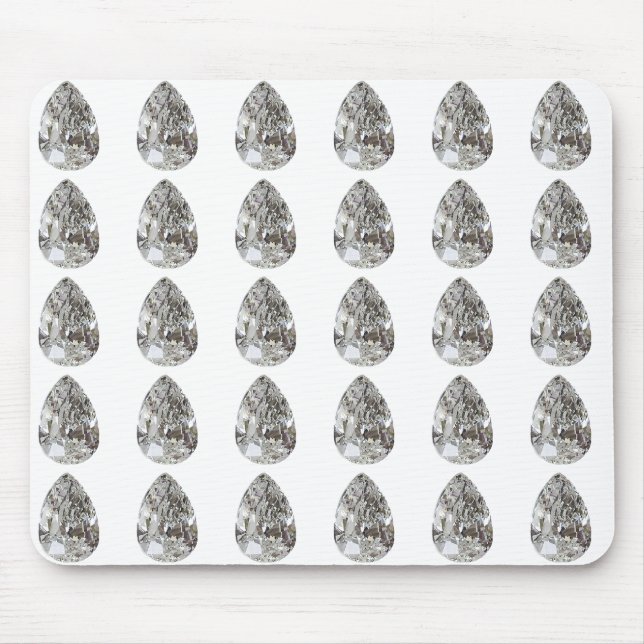 Tapis De Souris Diamant en forme de poire (Devant)