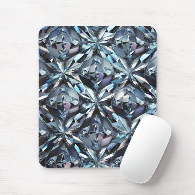 Tapis De Souris Diamants Brillants (Avec souris)